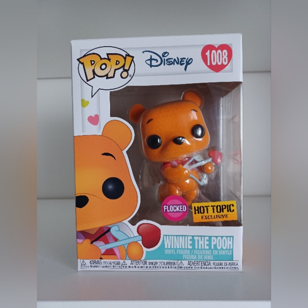 Disney Winnie The Pooh As Cupid Flocked 1008 Funko Pop